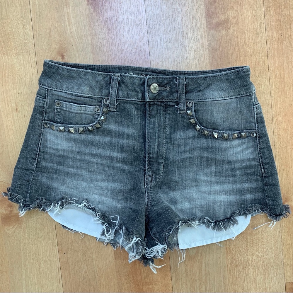American Eagle Gray Denim Shorts